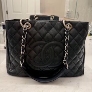 Chanel Grand Shopping Tote (GST) in Black Caviar Leather
